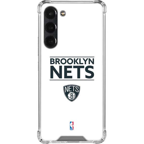 NBA Brooklyn Nets Standard - White Galaxy S23 Plus Clear Case