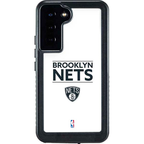 NBA Brooklyn Nets Standard - White Galaxy S23 Plus Waterproof Case