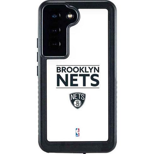 NBA Brooklyn Nets Standard - White Galaxy S23 Waterproof Case