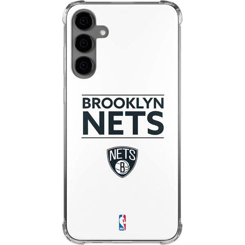 NBA Brooklyn Nets Standard - White Galaxy S24 Plus Clear Case