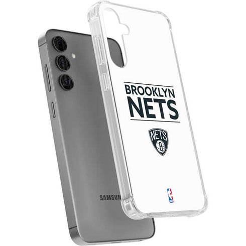 NBA Brooklyn Nets Standard - White Galaxy S24 Plus Clear Case