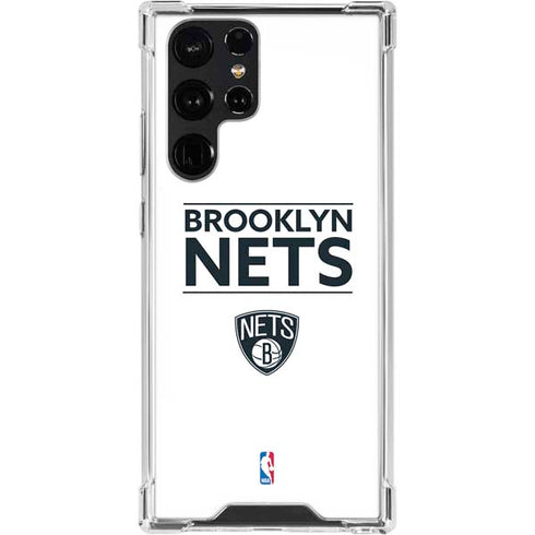 NBA Brooklyn Nets Standard - White Galaxy S24 Ultra Clear Case
