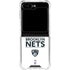 NBA Brooklyn Nets Standard - White Galaxy Z Flip5 5G Clear Case