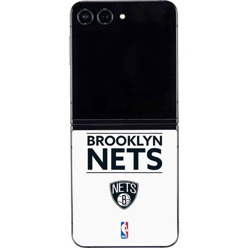 NBA Brooklyn Nets Standard - White Galaxy Z Flip5 5G Skin
