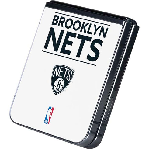 NBA Brooklyn Nets Standard - White Galaxy Z Flip5 5G Skin