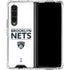 NBA Brooklyn Nets Standard - White Galaxy Z Fold4 5G Clear Case
