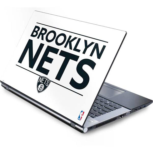 NBA Brooklyn Nets Standard - White Generic Laptop Skin