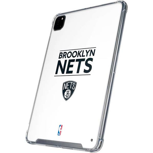 NBA Brooklyn Nets Standard - White iPad Pro 12.9in (2020) Clear Case