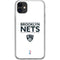 NBA Brooklyn Nets Standard - White iPhone 11 Clear Case