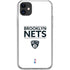NBA Brooklyn Nets Standard - White iPhone 11 Clear Case
