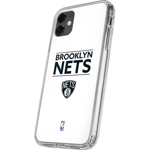 NBA Brooklyn Nets Standard - White iPhone 11 Clear Case