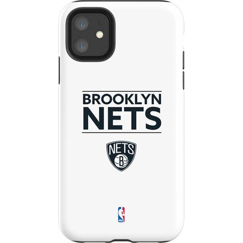 NBA Brooklyn Nets Standard - White iPhone 11 Impact Case