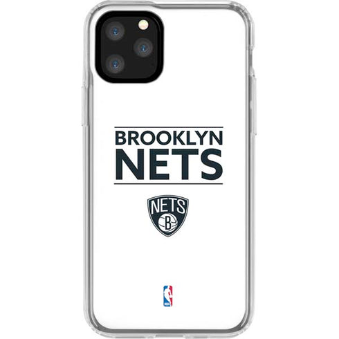 NBA Brooklyn Nets Standard - White iPhone 11 Pro Clear Case