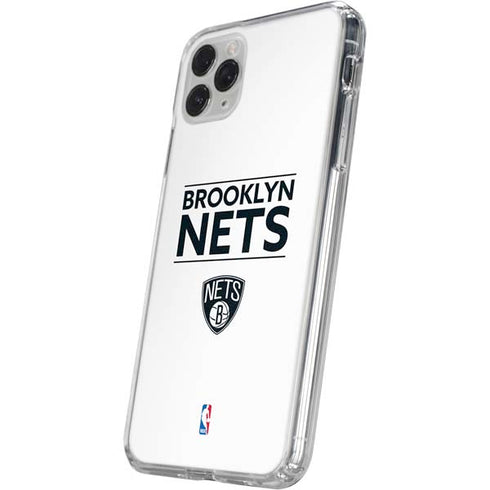 NBA Brooklyn Nets Standard - White iPhone 11 Pro Clear Case