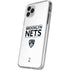 NBA Brooklyn Nets Standard - White iPhone 11 Pro Clear Case