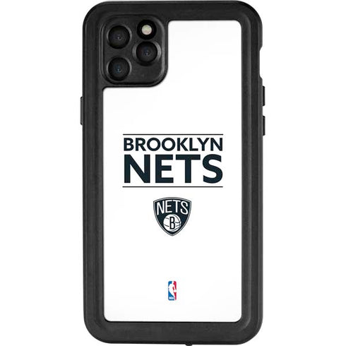 NBA Brooklyn Nets Standard - White iPhone 11 Pro Max Waterproof Case