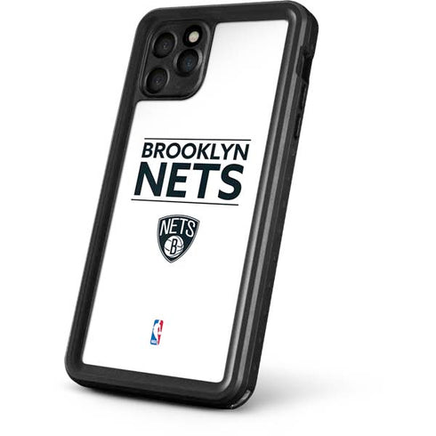 NBA Brooklyn Nets Standard - White iPhone 11 Pro Max Waterproof Case