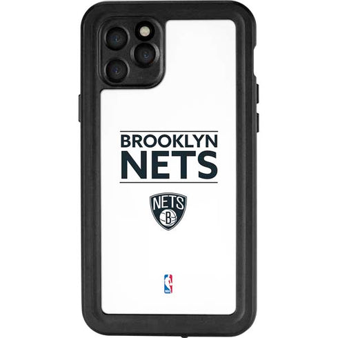 NBA Brooklyn Nets Standard - White iPhone 11 Pro Waterproof Case