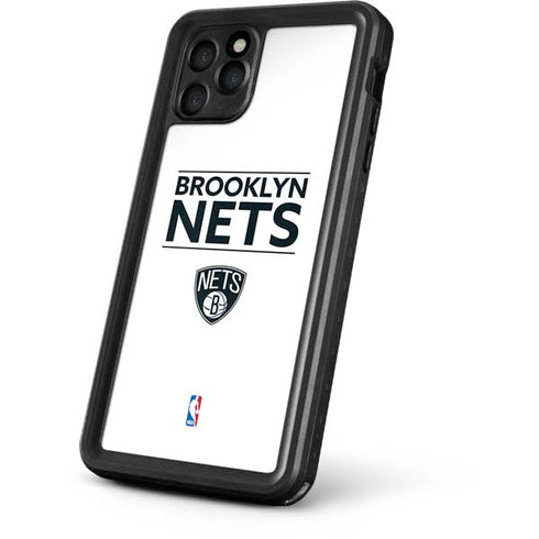 NBA Brooklyn Nets Standard - White iPhone 11 Pro Waterproof Case