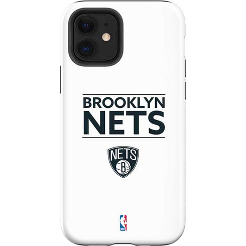 NBA Brooklyn Nets Standard - White iPhone 12 Impact Case