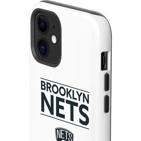 NBA Brooklyn Nets Standard - White iPhone 12 Impact Case