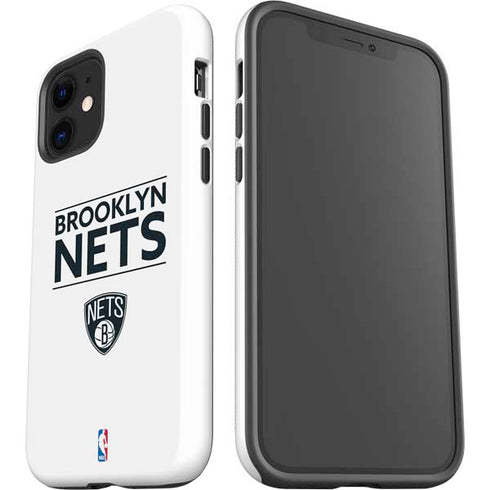 NBA Brooklyn Nets Standard - White iPhone 12 Impact Case