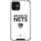 NBA Brooklyn Nets Standard - White iPhone 12 Mini Clear Case