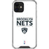 NBA Brooklyn Nets Standard - White iPhone 12 Mini Clear Case