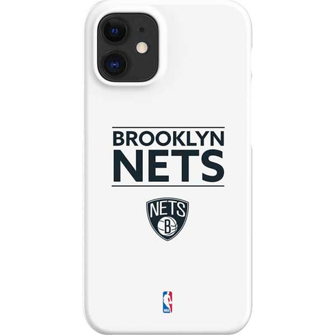 NBA Brooklyn Nets Standard - White iPhone 12 Mini Lite Case