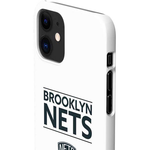 NBA Brooklyn Nets Standard - White iPhone 12 Mini Lite Case