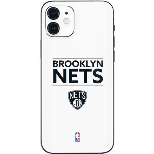 NBA Brooklyn Nets Standard - White iPhone 12 Mini Skin