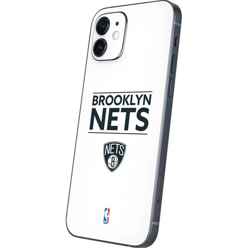 NBA Brooklyn Nets Standard - White iPhone 12 Mini Skin