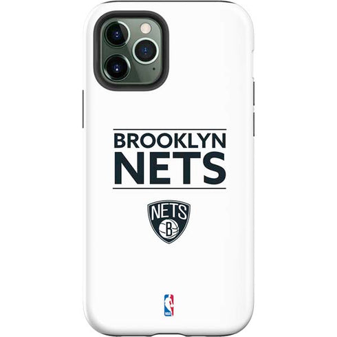 NBA Brooklyn Nets Standard - White iPhone 12 Pro Impact Case