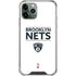 NBA Brooklyn Nets Standard - White iPhone 12 Pro Max Clear Case