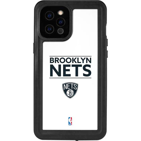 NBA Brooklyn Nets Standard - White iPhone 12 Pro Max Waterproof Case