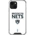 NBA Brooklyn Nets Standard - White iPhone 13 Clear Case