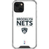 NBA Brooklyn Nets Standard - White iPhone 13 Mini Clear Case
