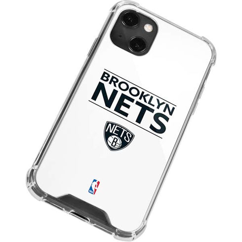 NBA Brooklyn Nets Standard - White iPhone 13 Mini Clear Case