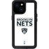 NBA Brooklyn Nets Standard - White iPhone 13 Mini Waterproof Case