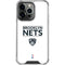 NBA Brooklyn Nets Standard - White iPhone 13 Pro Clear Case