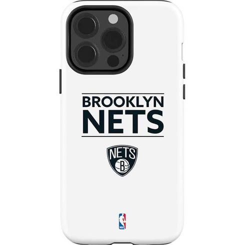 NBA Brooklyn Nets Standard - White iPhone 13 Pro Impact Case