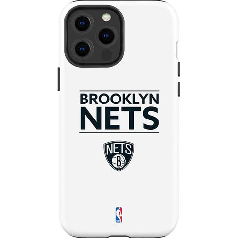 NBA Brooklyn Nets Standard - White iPhone 13 Pro Max Impact Case