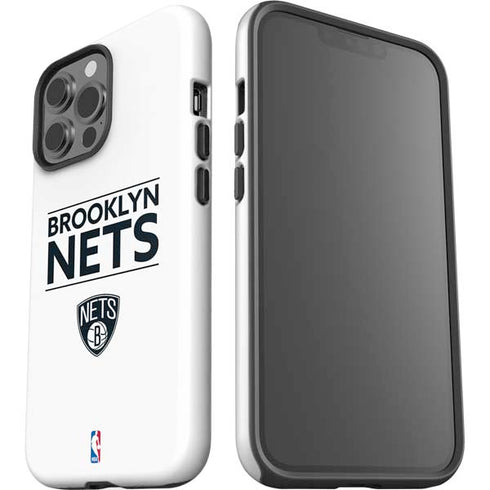 NBA Brooklyn Nets Standard - White iPhone 13 Pro Max Impact Case