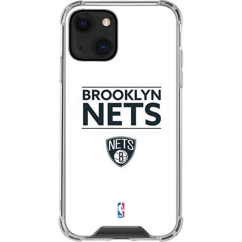 NBA Brooklyn Nets Standard - White iPhone 14 Clear Case