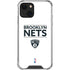 NBA Brooklyn Nets Standard - White iPhone 14 Clear Case