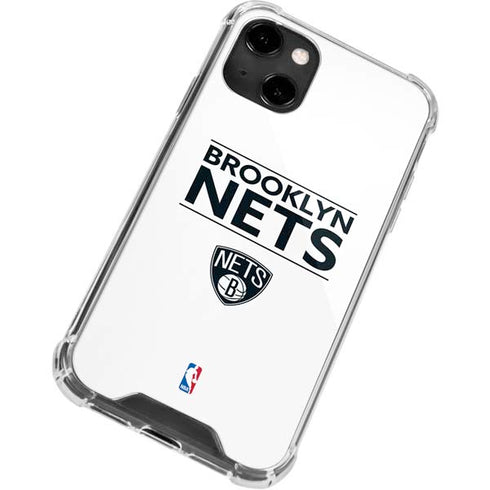NBA Brooklyn Nets Standard - White iPhone 14 Clear Case