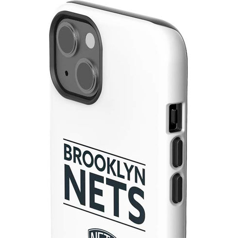NBA Brooklyn Nets Standard - White iPhone 15 Plus Impact Case