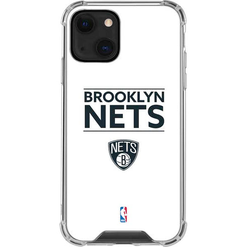 NBA Brooklyn Nets Standard - White iPhone 14 Plus Clear Case