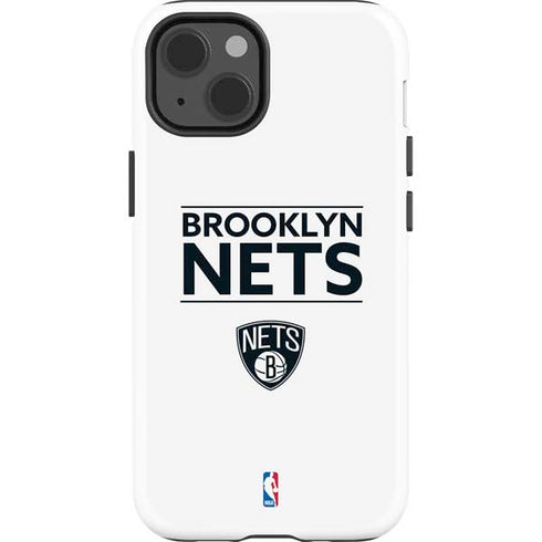 NBA Brooklyn Nets Standard - White iPhone 14 Impact Case