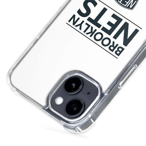 NBA Brooklyn Nets Standard - White iPhone 15 Plus MagSafe Case